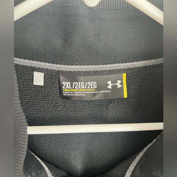 Under Armour Men’s Black UA Sweater Fleece ¼ Zip XXL - Picture 4 of 8